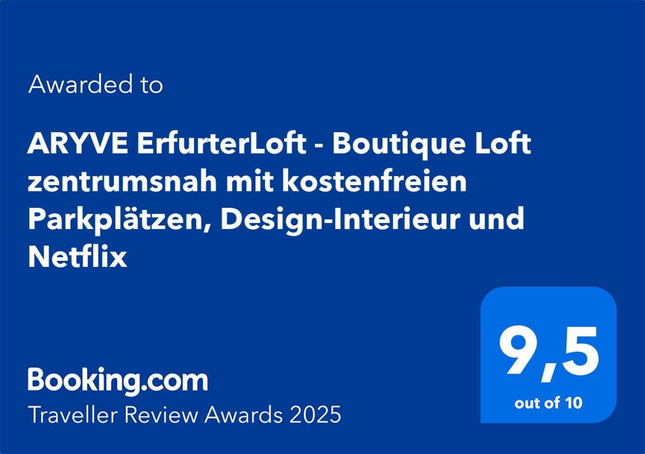 Aryve Erfurterloft - Boutique Loft Zentrumsnah Mit Kostenfreien Parkplaetzen, Design-interieur Und Netflix Apartment